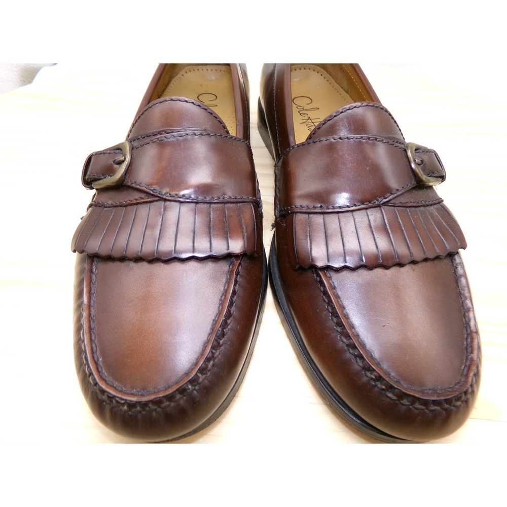 Cole Haan Kiltie Pinch Buckle Loafers 03517 Mens Brown Size 9.5 D Slip On - Picture 5 of 7